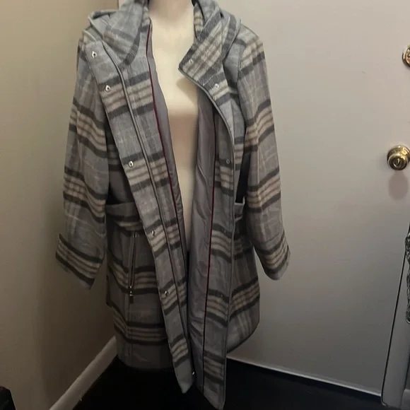 Faux Wool Plaid Coat 22/24 - Picture 5 of 7